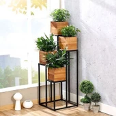 Dekoratif Metal Çiçeklik Ferforje Çiçeklik - 1