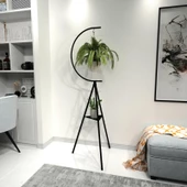 Dekoratif Metal Çiçeklik Saksı Askısı Dekoratif Saksılık thumbnail 1