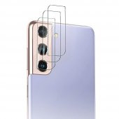 Samsung Galaxy S21 Kamera Lens Koruyucu 3D Cam Şeffaf - 4