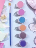 sharp&art  Taş Boyama Çocuk Etkinliği, 10'lu Xxl Arabalar ,boya ve fırça seti ile - 3