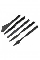 Rich Spatula Plastik 5 Li Set Siyah 127 - 1