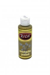 Rich Akrilik Boya Metalik 120 CC Koyu Altın 0772 - 1