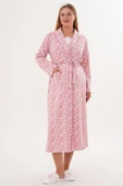 Mecit 6101 Bayan Hamile Lohusa Pembe Sabahlık Gecelik Takımı thumbnail 8