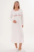 Mecit 6101 Bayan Hamile Lohusa Pembe Sabahlık Gecelik Takımı thumbnail 10