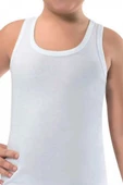 6 lı Paket Cihan Yıldız Erkek Çocuk Atlet Beyaz - 1
