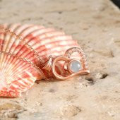 925 Ayar Gümüş Nano Taşlı Kalp Kolye - 2