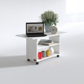 Kenzlife orta salon sehpası atina byz 075X070X50 tekerlekli yemek masası - 2