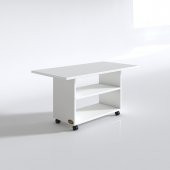 Kenzlife orta salon sehpası atina byz 075X070X50 tekerlekli yemek masası - 3