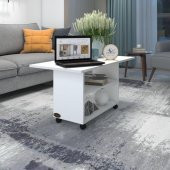 Kenzlife orta salon sehpası prag byz 045*070*50 tekerlekli yemek masası - 1