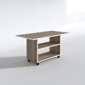 Kenzlife orta salon sehpası atina crd 075*090*50 tekerlekli yemek masası thumbnail 3