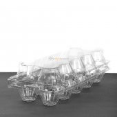 10Lu Plastik Yumurta Viyolü (100 Adet) - 5