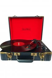 Record Master Vintage Bluetooth Özellikli Pikap Plak Çalar - Siyah - 1
