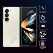 Samsung Galaxy Z Fold 6 Premium Ön+Arka Body Şeffaf Ultra koruyucu Nano Jelatin thumbnail 1