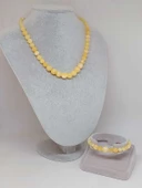 Galaksi Serisi Kalsit Taşı Kolye & Bileklik Seti thumbnail 2