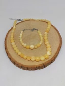 Galaksi Serisi Kalsit Taşı Kolye & Bileklik Seti thumbnail 7