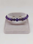 Galaksi Serisi Ametist Taşı Tasarım Bileklik thumbnail 4