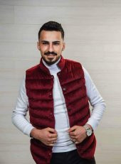 Erkek Kolsuz Şişme Yelek SlimFit Kadife Üstten Cepli Roletti 4000 - 3