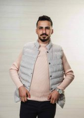 Erkek Kolsuz Şişme Yelek SlimFit Kadife Üstten Cepli Roletti 4000 - 11
