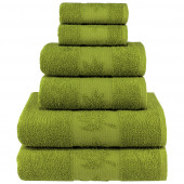 Yaprak 100% Pamuk Banyo Havlu Seti 12 Adet, 4 Banyo Havlusu, 4 El Havlusu, ve 4 Yüz Havlusu, -Comfort- Açık Lime,Lime - 5