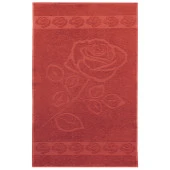 Gül Desenli 100 Pamuk Banyo Havlu Seti 12 Adet, -Comfort- Pembe, Narçiçeği, thumbnail 10