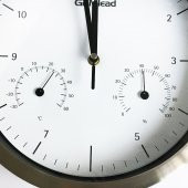 Gemlead Duvar Saati Termometre Nem Ölçer Beyaz - 5