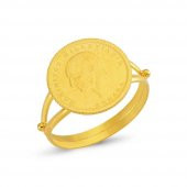 Ata Çeyrek Altın Yüzük 3.90 Gram - 1