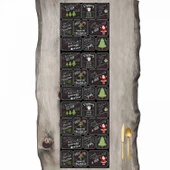 Yılbaşı, Noel, Christmas Siyah Ranır - Runner - 1