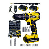 BAUER Alman 36 V 5 Ah Darbeli Metal Şanzuman Çift Akülü Şarjlı Vidalama Matkap 24 Parça Set - 2