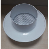 TEMMENFEZ MUTFAK ASPİRATÖR FAN MENFEZİ RÜZGAR ÖNLEYİCİ TEREKLİ İÇ ÇAP 100 MM RENK BEYAZ - 7