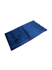 Lüks Düz Desensiz Kadife Velür Seccade – Lacivert thumbnail 2