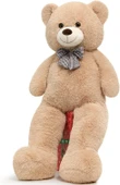 Papyonlu Sevimli Büyük Peluş Ayıcık, 130 cm - % 100 YERLİ - 1