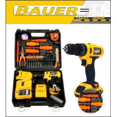 Bauer 32 Volt 5 Amper Çift Akülü 50 Parça Komple Set Şarjlı Vidalama Matkap - 3