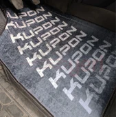 Kupon Desen Araç İçi Halı Paspas-Kaydırmaz Taban-Universal Her Araca Uyumlu-Yıkanabilir - 2