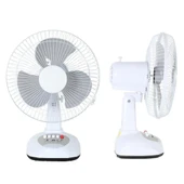 Ayt Powermaster PM-22009 3 Kademeli Şarjlı Solarlı Fan Vantilatör Ampul Lamba Ledli Kamp Tipi Powerbank - 6