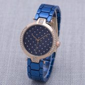 SaaTTino Lacivert Puantiyeli Şık Tasarım Bayan Kol Saati ST-303850 - 1