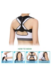 Bayan Erkek Atlet Sporcu Posturex Korse Aparatı Dik Duruş Korsesi thumbnail 2