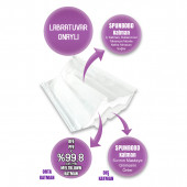 Poetic Naturel Tip 2R Cerrahi Maske Beyaz 100 Adet Maske - 10'lu Poşet - 6