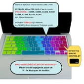 Macbook Klavye Air Pro Koruyucu Dazzle (US to TR) (Eski USB'li Model 2008/2017) ile Uyumlu - 2