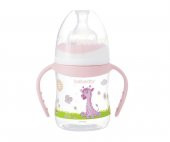Bebedor Desenli Geniş Ağız Kulplu Biberon 150 ml - 1