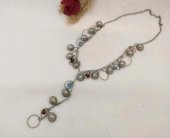 Hdmarketim  Kadın Kolye Metalik Renk Renkli Boncuklu Tasarım Kolye thumbnail 1