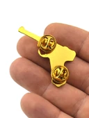 Tabanca Silah Rozet - LGR-P8 Yaka Rozeti - Gold Görünümlü - 8