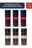 Davidoff Rich ve Fine Aroma Çözünülebilir Kahve 100 gr x 6 Adet thumbnail 1