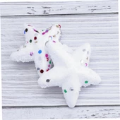 Yıllbaşı Çam Ağacı Süsü Karlı Yıldız Strafor Noel Ağacı Süsü 6 Lı 5 cm - 2