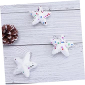 Yıllbaşı Çam Ağacı Süsü Karlı Yıldız Strafor Noel Ağacı Süsü 6 Lı 5 cm - 3