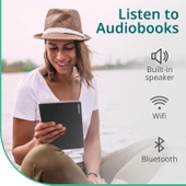 PocketBook InkPad 4 | 7,8ʺ E-Ink E-Kitap Okuyucu | Metinden Sese Fonksiyonu | Dahili Hoparlör | Ayarlanabilir Akıllı Işık | IPX8 Su Geçirmez | Stardust Silver thumbnail 9