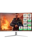 Gamepower Vivid T50 27" 1500R Curved Rgb Beyaz 200Hz 0.5Ms Fhd 2X2w Speaker Va Gaming Monitör (Sıfır Ölü Piksel Garantili) thumbnail 1