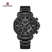 Naviforce Siyah Fonksiyonlu Çelik Kordon Erkek Kol Saati NF8065 - 1