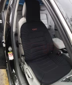 3'lü Siyah Oto Koltuk Minderi Set-Ergonomik Lüks Koltuk Minderi-Ön 2 Koltuk ve Arka Oturak - 4