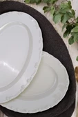Digithome Liana 2’li 30 Cm Porselen Kayık Tabak Krem TL4012321 C320.225 - 2