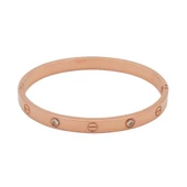 Taşlı Rose Çelik Bileklik - 2